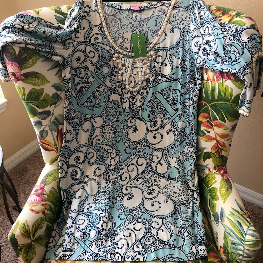 Lilly Pulitzer Sarah embellished tunic dress XL